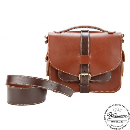 Кожаная  сумка "Виктория" (коричневая)